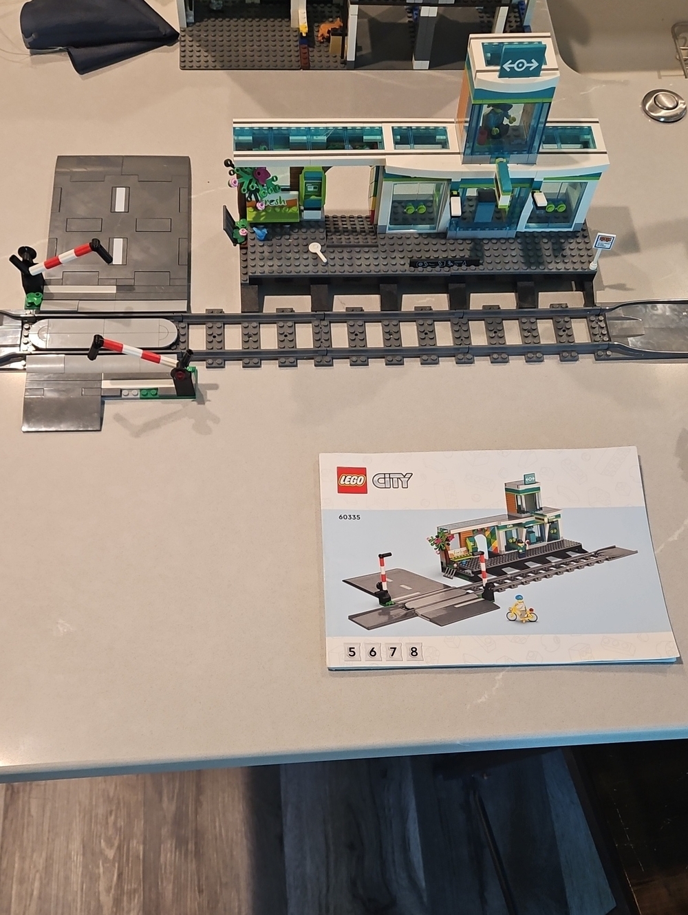 Lego City Train Platform And Bus